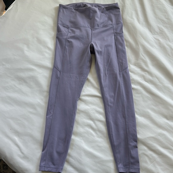 Velocity Pants - Lavender compression workout leggings